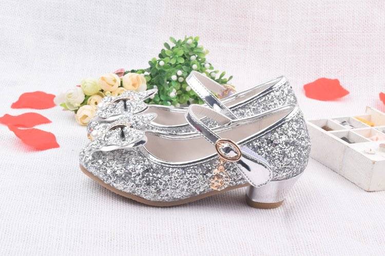 Glitter Brilliant Leather Shoes For Girls | For Happy Baby