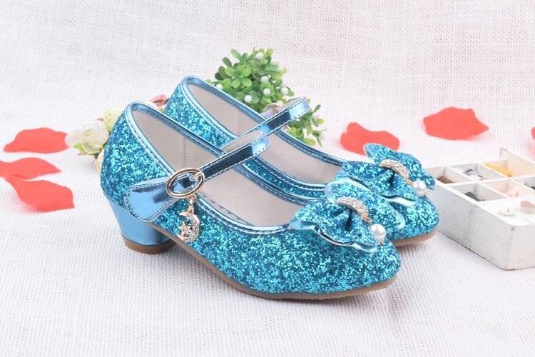 Glitter Brilliant Leather Shoes For Girls | For Happy Baby