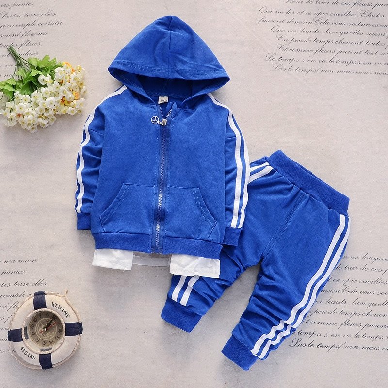 Kid's Hooded Cotton Sport Set | For Happy Baby