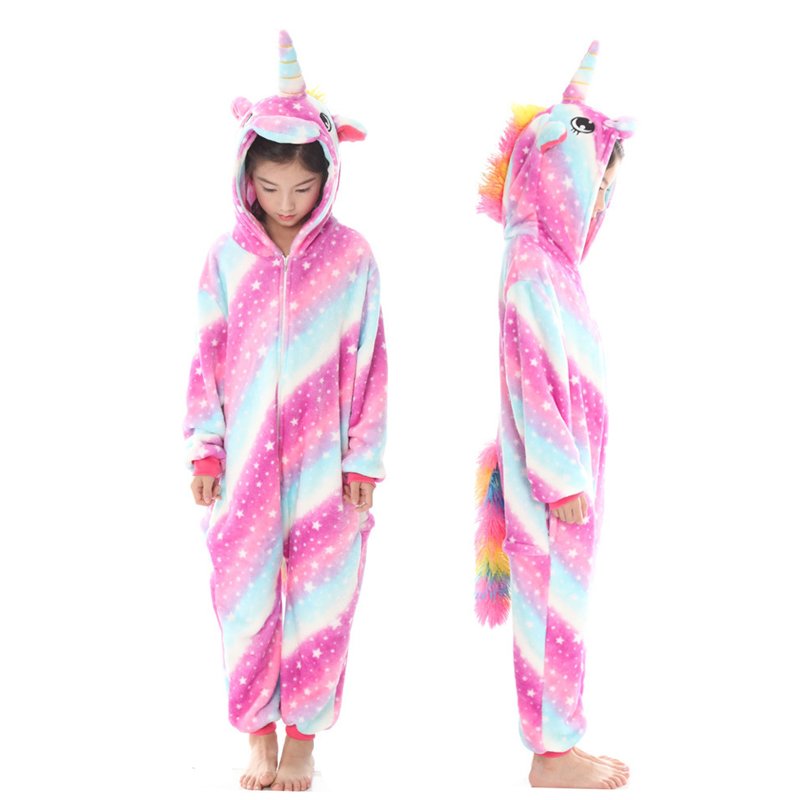 Kid's Cute Rainbow Unicorn Kigurumi | For Happy Baby